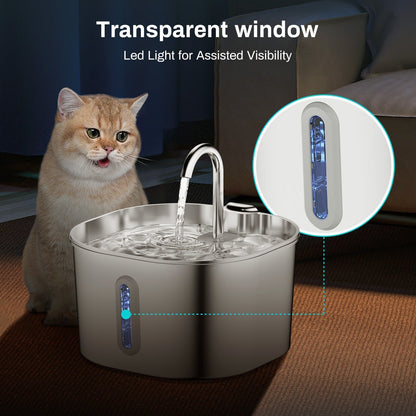 HydroBowl™ (4-Pack).      Automatic Pet Water Fountain + 4* Filter Elements+ 4* Filter cottons