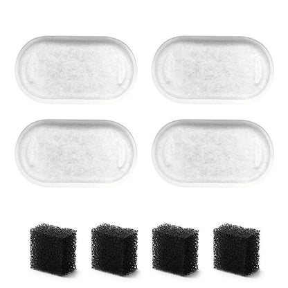 HydroBowl™ (4-Pack).      Automatic Pet Water Fountain + 4* Filter Elements+ 4* Filter cottons